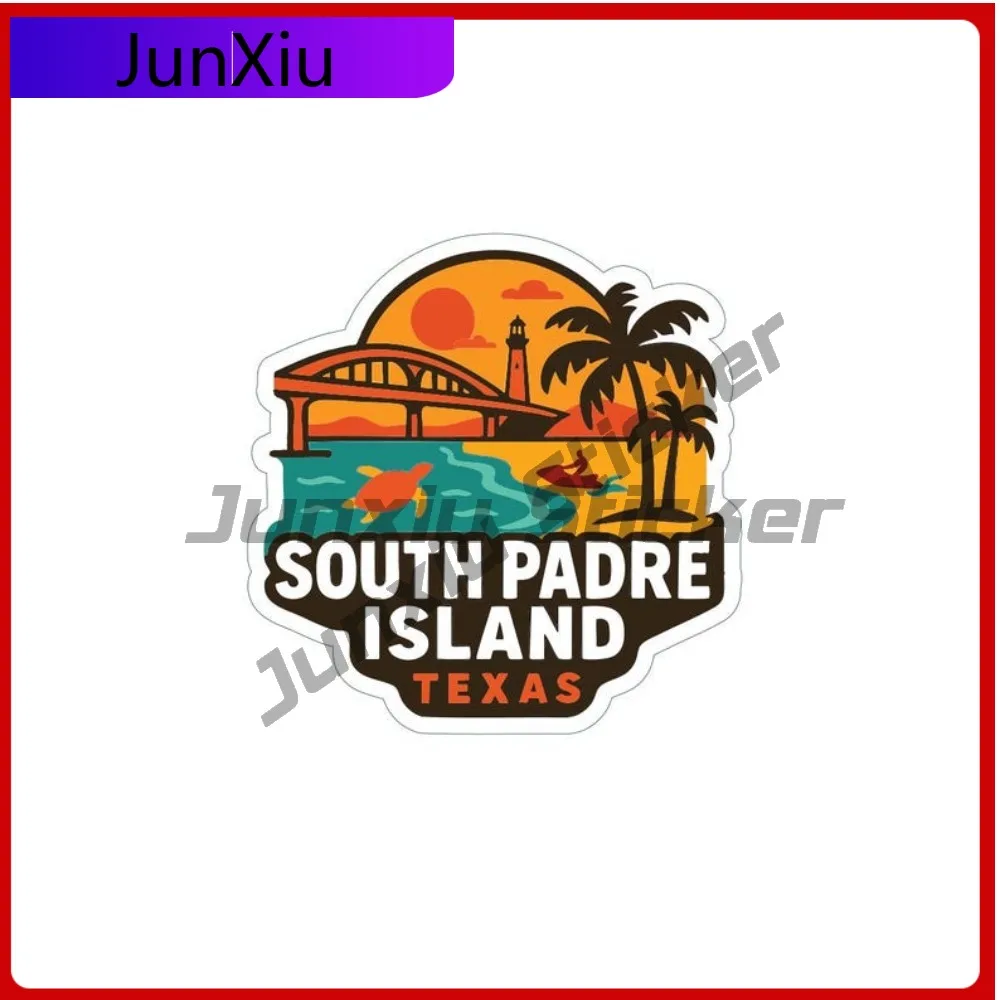 

South Padre Island Texas Sticker Waterproof Scratch-Proof Vinyl Decal Motorcycle Bumper Truck Pickup Graphic Vinyl Bumper Decals