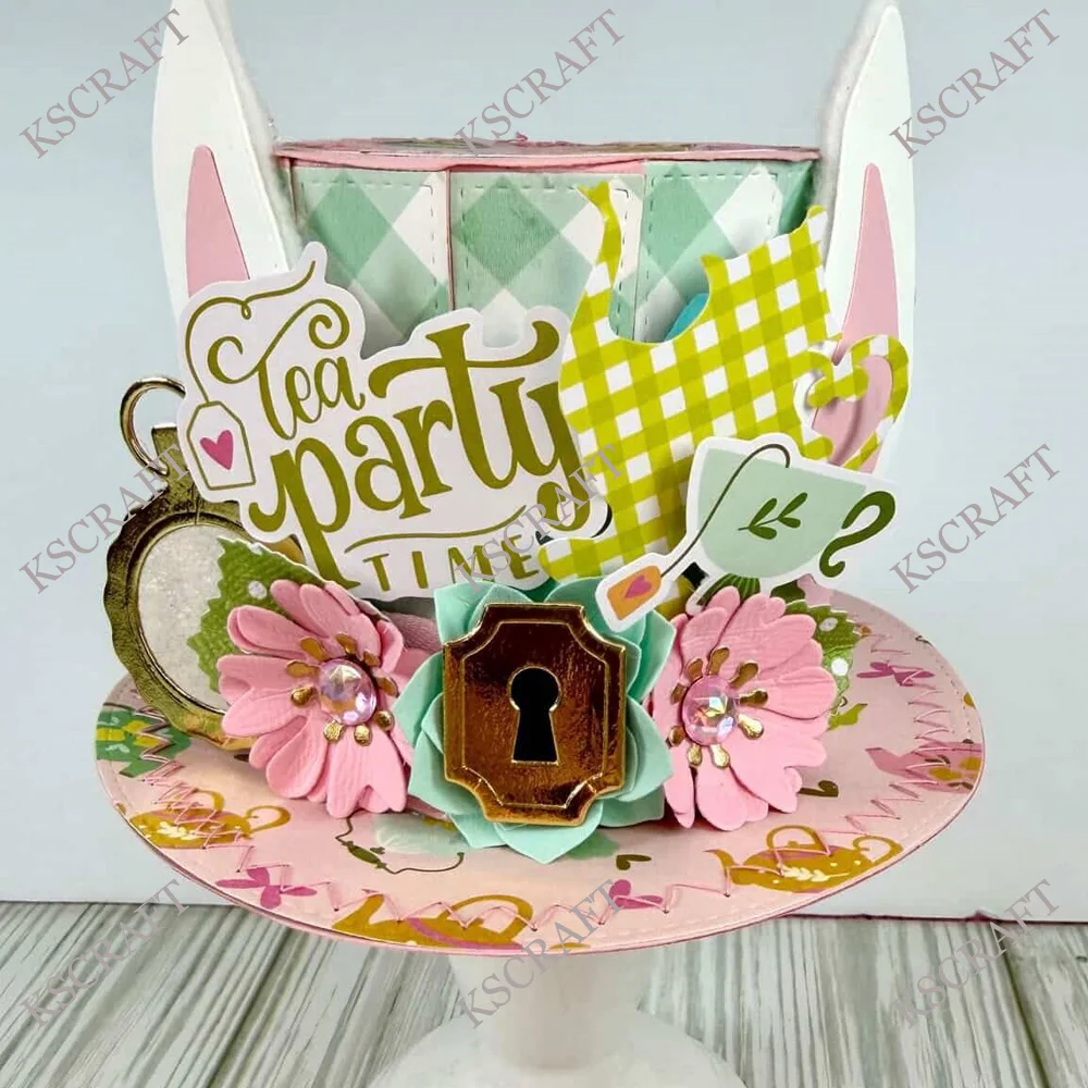 KSCRAFT Top Hat Box Cutting Dies Stencils for DIY Scrapbooking Decorative Embossing DIY Paper Cards