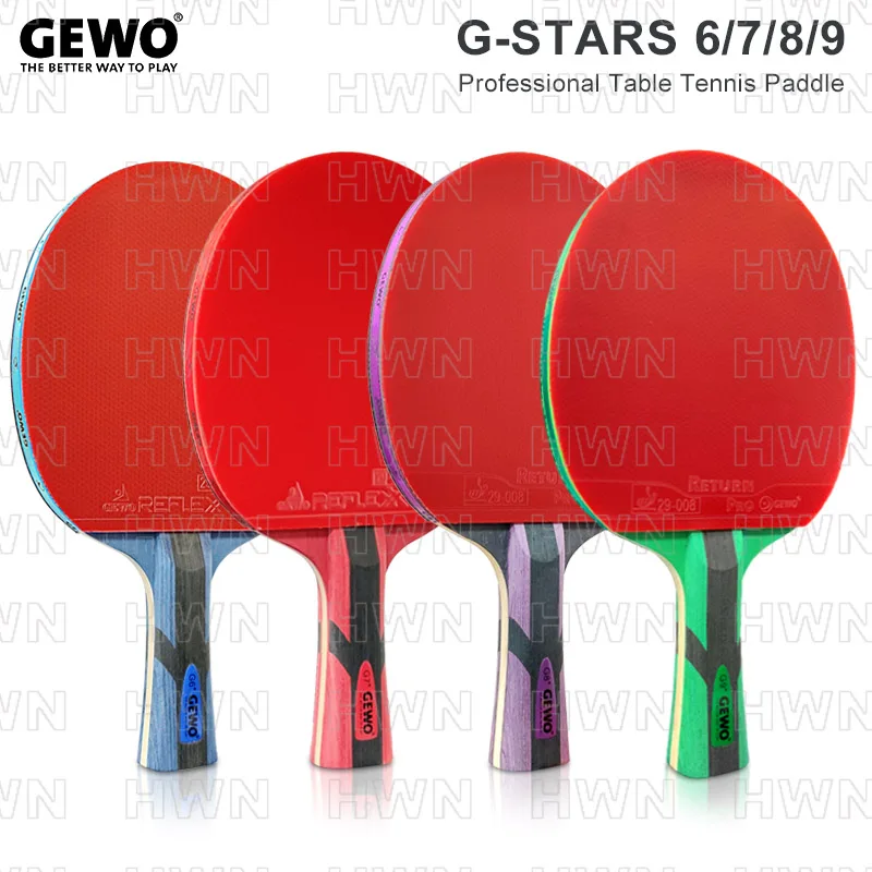 

GEWO Original Table Tennis Racket 6/7/8/9 Stars Professional Ping Pong Racket Paddle Bat Made in Germany