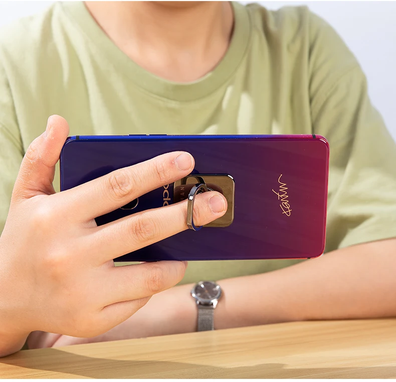 DEAHAN 304 Edelstahl Fingerring Handyhalter Ständer 360° Verstellbarer Hakenring Fingerständer für Smartphone-Halterung – Detail 10
