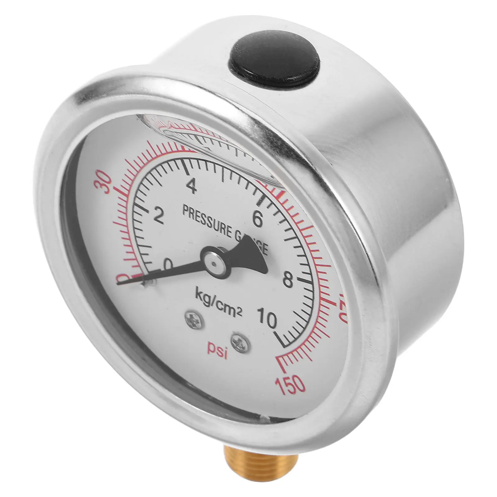 

Oil Filled 0-150Psi Vertical Hydraulic Pressure Gauge Stainless Steel Robust Design for Industrial Marine Chemical Plants Stable