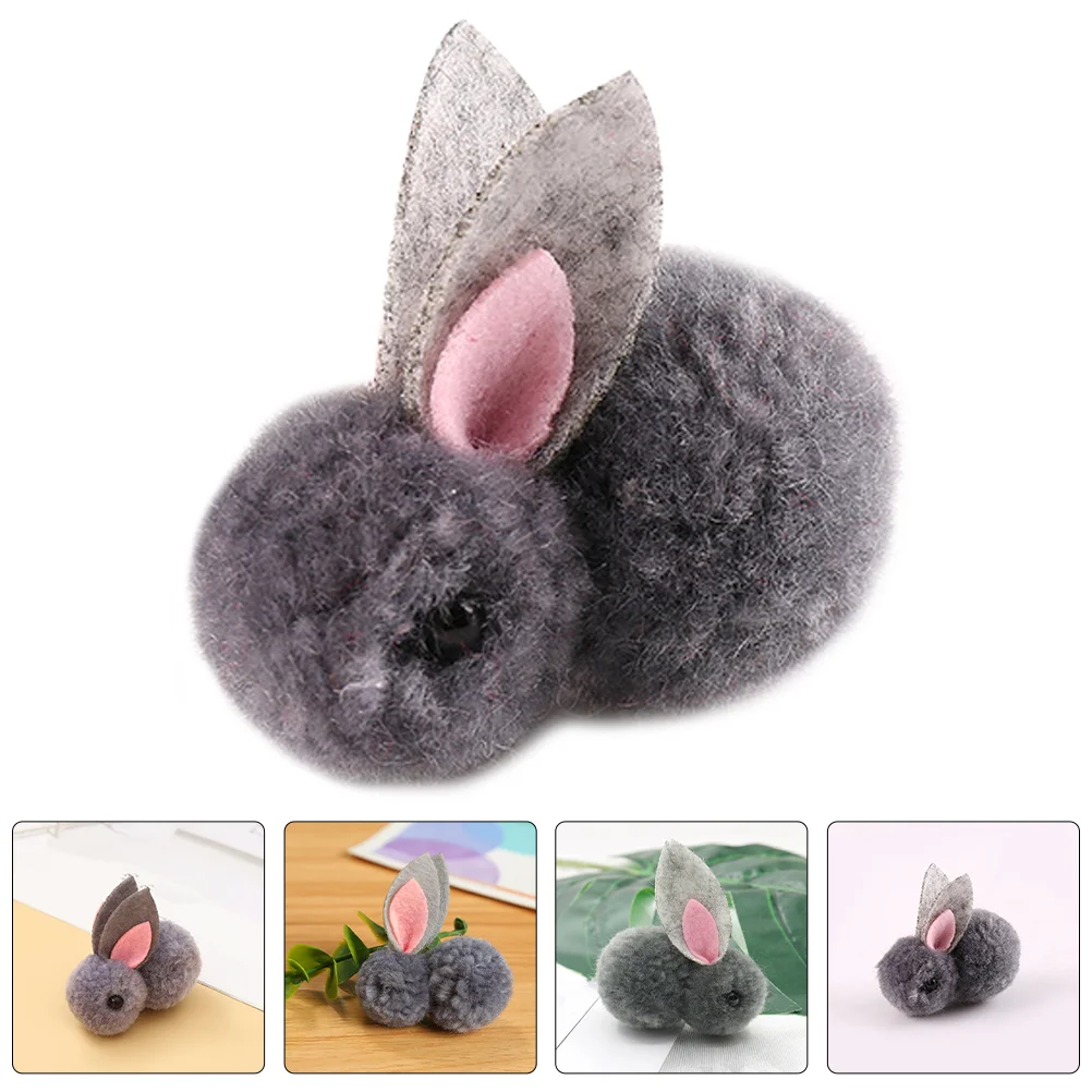 10 Pcs Plush Bunny Clothing Rabbit Decor DIY Crafts Handicraft Supplies For Hat Child