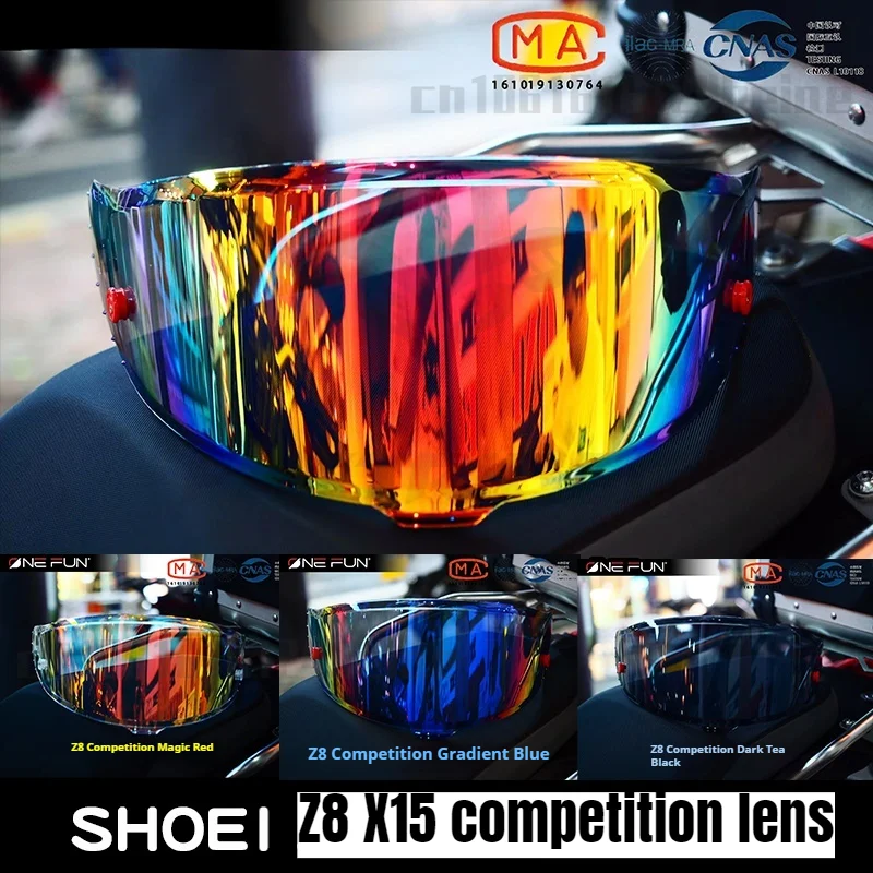 Suitable for SHOEI Z8 X15 RF1400 helmet lens iridescent color changing lens helmet accessories