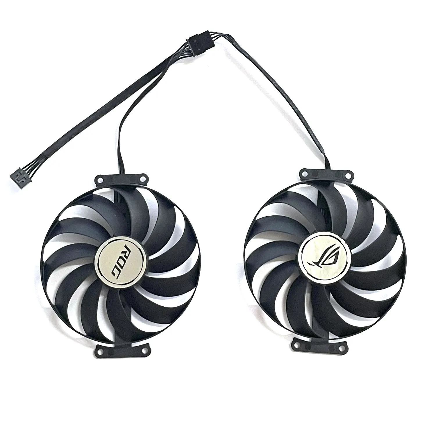 Novo 5PIN T 129215 Ventilador GPU SU CF1010U12S ROG-STRIX-RX6600XT para Asus ROG-STRIX-RX 6600 XT, RX 6600 ventilador de refrigeração gráfico