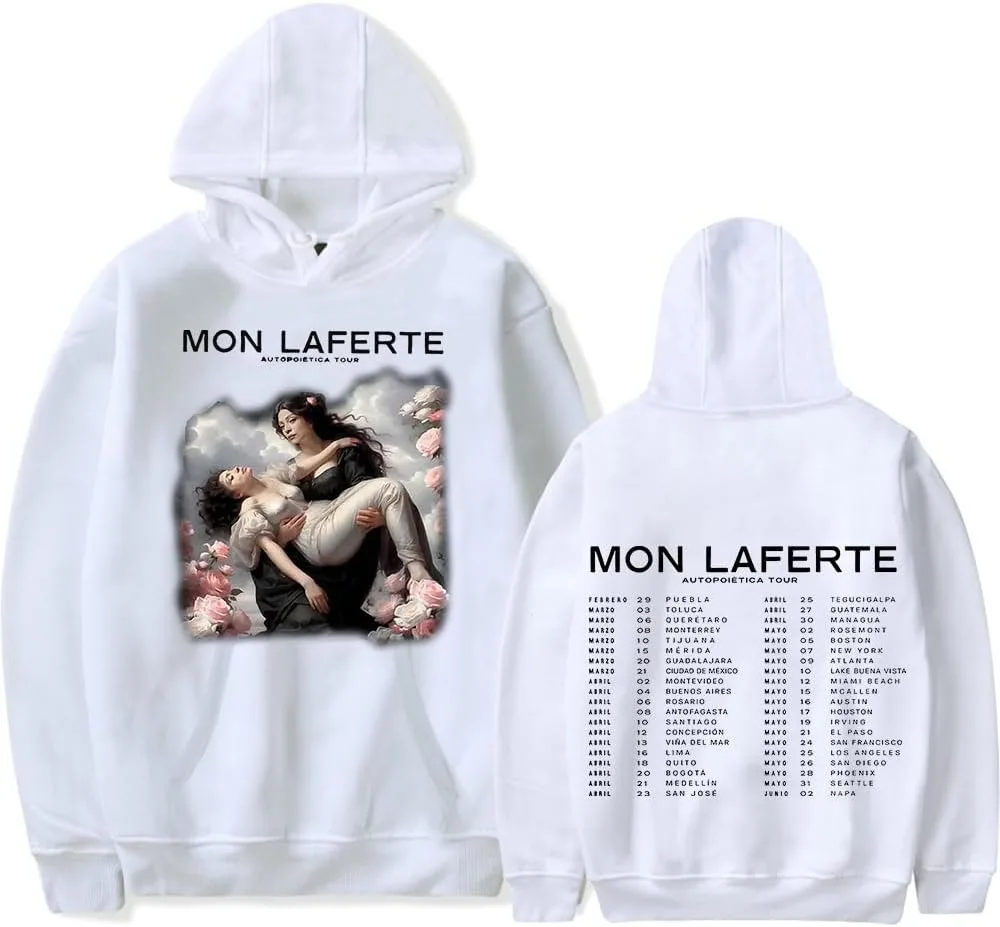 Mon Laferte Autopoietica 2024 Tour Merch Hoodie Pullover Sweatshirt Mens Winter Cosplay Sweater LongSleeve Hooded