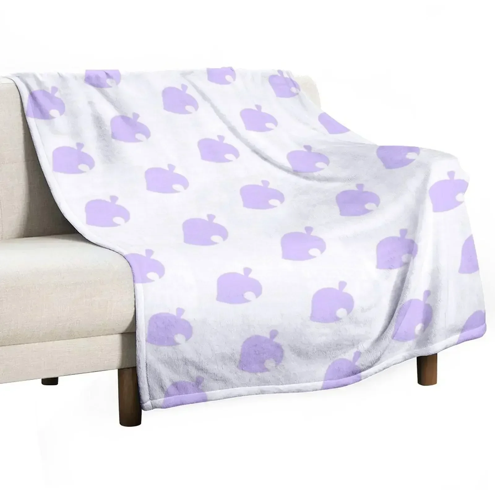 

lilac animal crossing leaf Throw Blanket for babies Travel Blankets