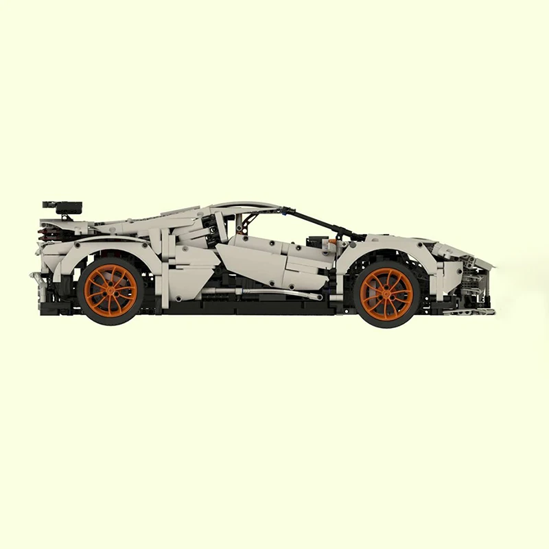 

4150 шт. Bugatties EB 110 MOC DIY Модель Строительные блоки — Ultimate EB110 Hommage с подставкой и табличкой Fact