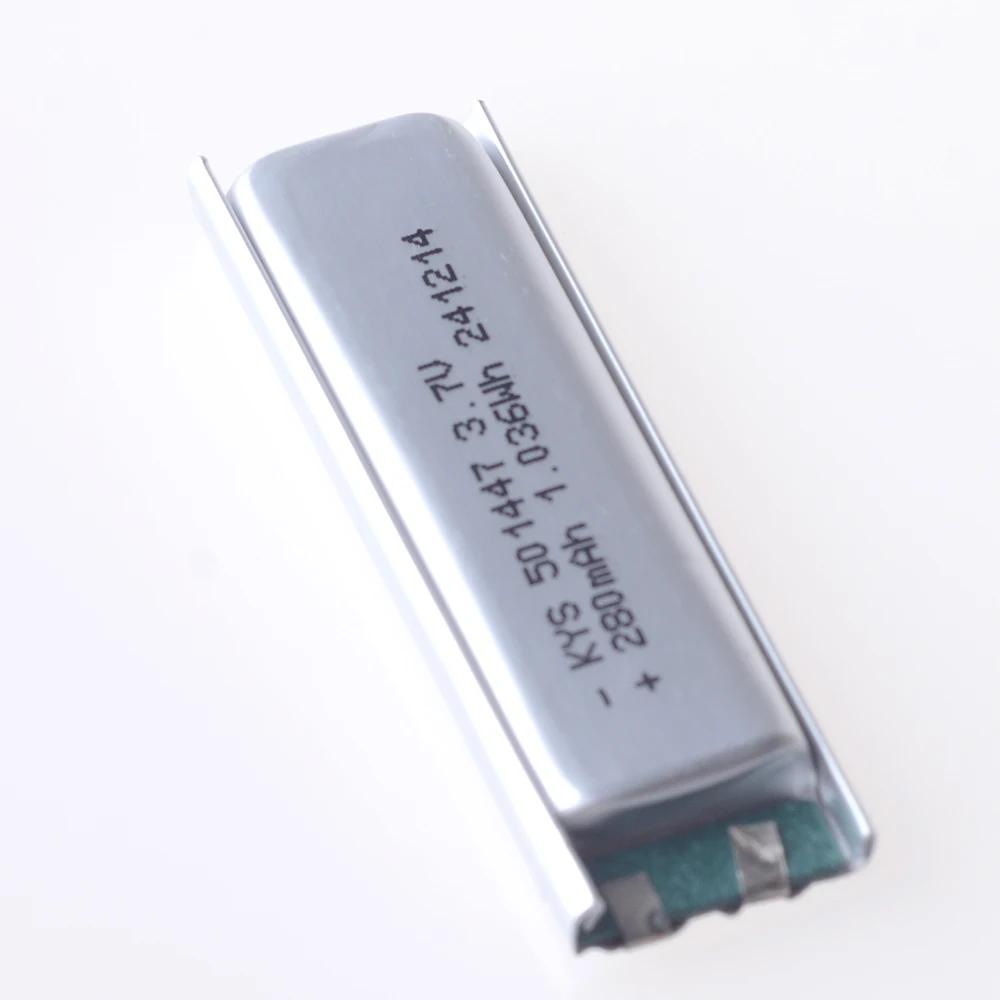 501447   280mAh 3.7V 고배율 10C 초박형 충전식 리튬 이온 폴리머 리튬 배터리 셀 Lipo 배터리