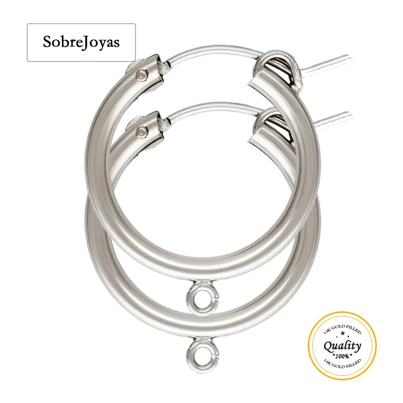

925 Sterling Silver Eurowire Hoop w/Open Ring 2.3x13/15/19mm Round Loop Ear Components,Wholesale Jewelry Findings