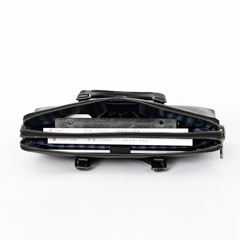 Borsa a tracolla da uomo in vera pelle Borsa per computer portatile da 14 pollici Borsa ventiquattrore Borse singole Borsa in pelle Coумка Muhж Iyoлоolgo