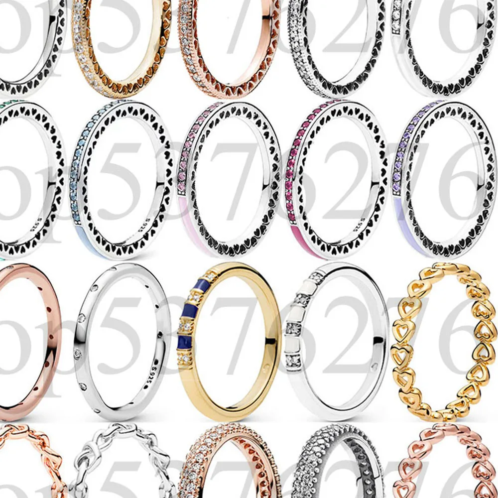 925 Sterling Silver Inspiration Within Sparkling Curve Shine Exotic Stones And Stripes Fashion Ring For Women Gift DIY Jewelry