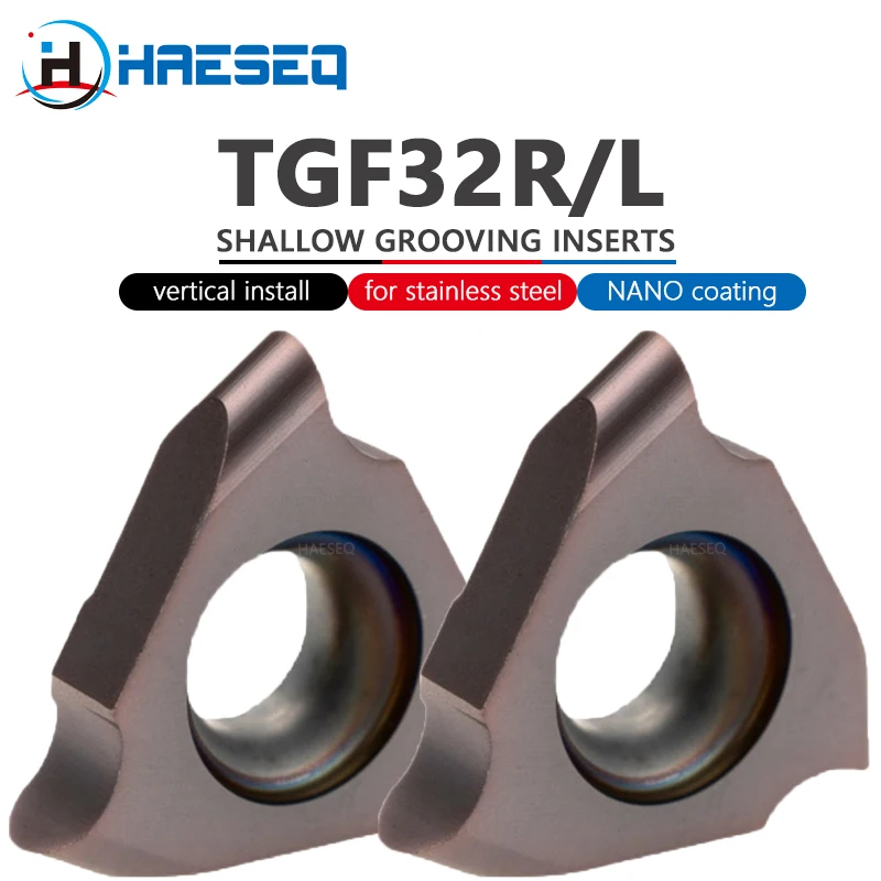 

TGF TGF32 TGF32R TGF32L CNC Lathe Indexable Inserts Round Head TGF32R100 TGF32R200 TGF32R300 R0.5-2 Utensile Tornio Slotted Tool