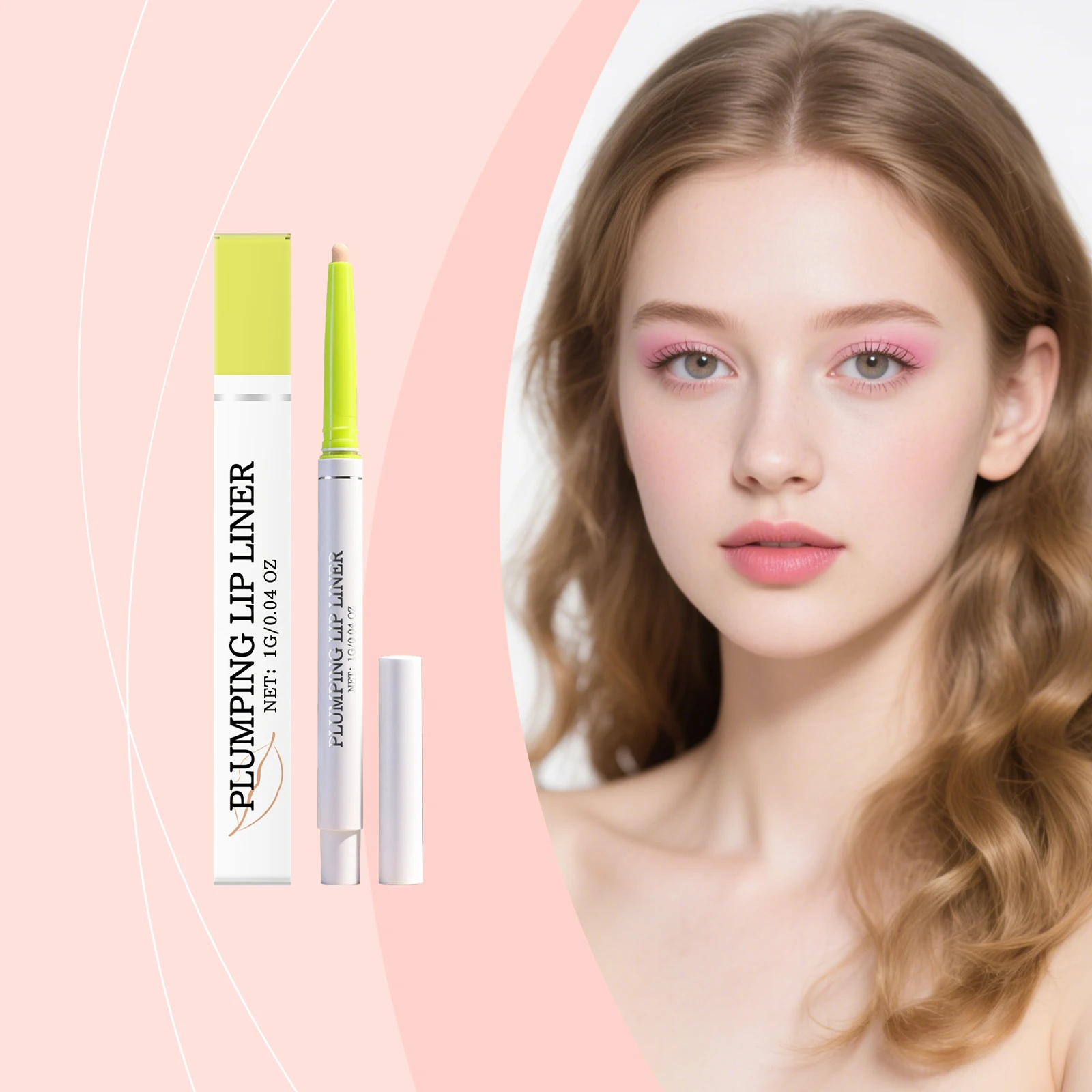 Naturally Long-Lasting Full Lips Waterproof Matte Lip Liner Pencil Accurately Defines Lip Shape Smudge-Proof Lip Gloss Pencil