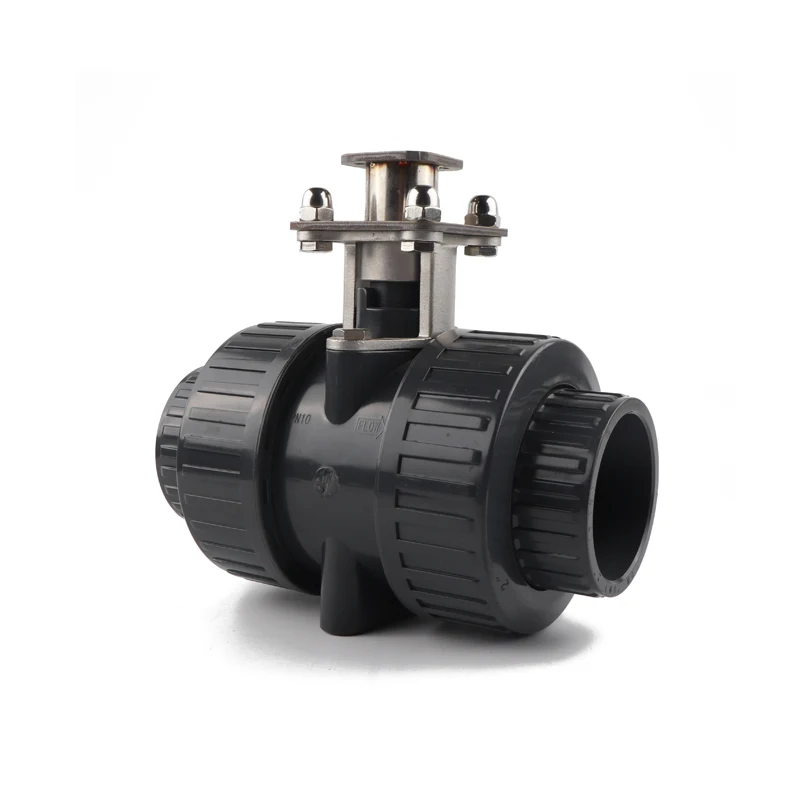 DN50 Electric Ball Valve High Endurance Preservative UPVC Plastic Valve Bodies 1 Years Junzhou CN;ZHE ODM