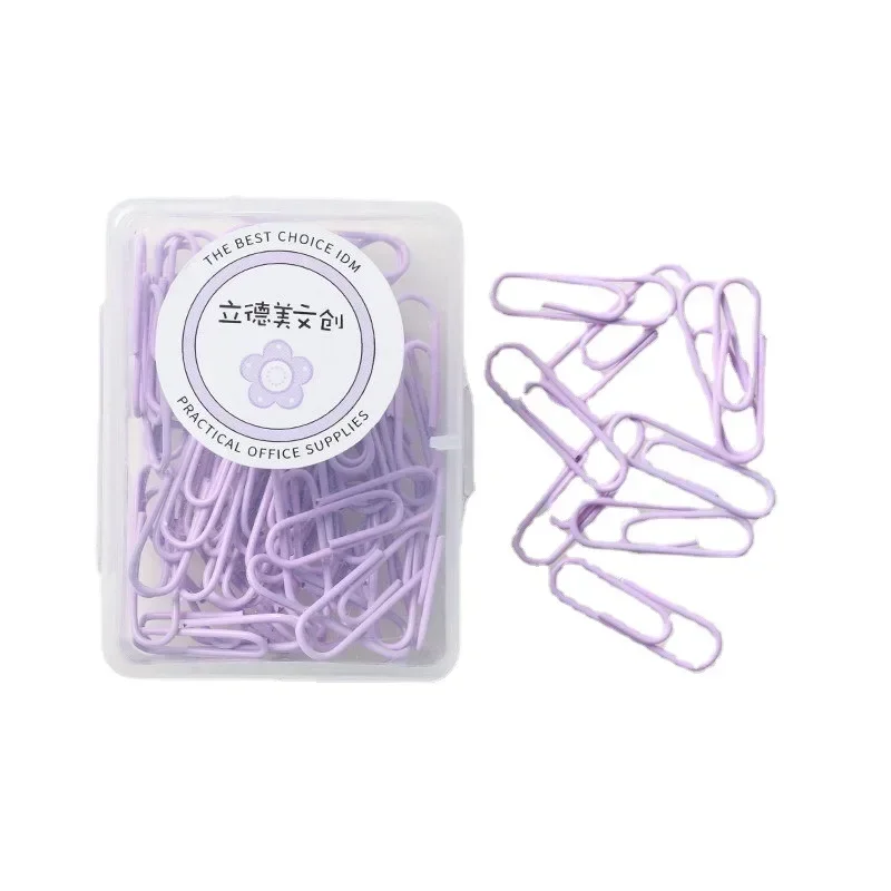 

28/50mm Metal Paperclips Documents Bookmarks Index Page Paper Binder File Clips School Office Supplies Stationery Accessories