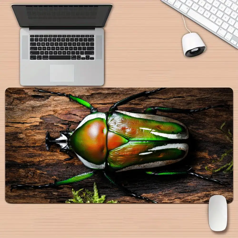 Insect theme large Mouse Pad Desk Mat Stitched Edge Non-Slip Durable pad for computer mouse Gaming pads tapis souris mauspad