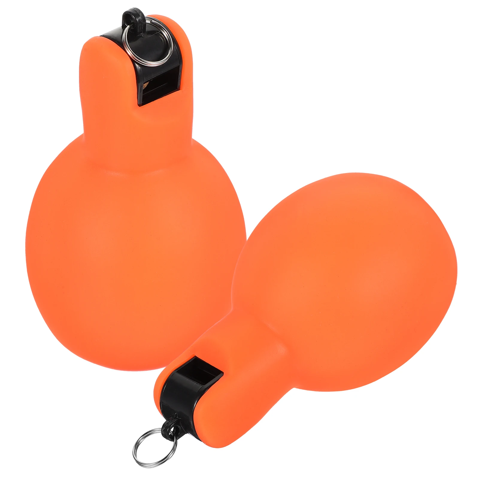 2 fischietti da spremere a mano compatti di colore brillante per sopravvivenza all'aperto per campeggio escursionismo strumento di sicurezza di emergenza plastica portatile