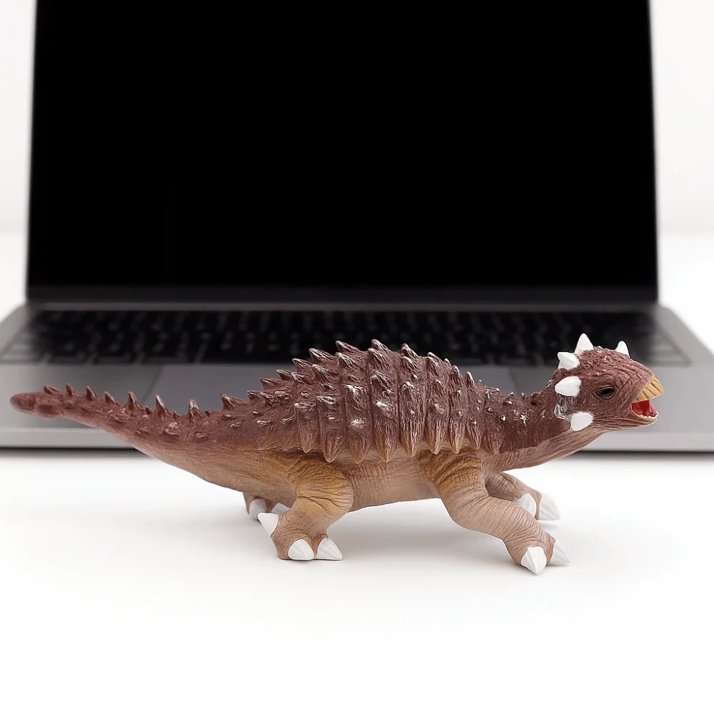 โมเดลไดโนเสาร์จำลองทำมือ ของเล่นสะสมรูปปั้นไดโนเสาร์สมจริง ของเล่นสัตว์ PVC