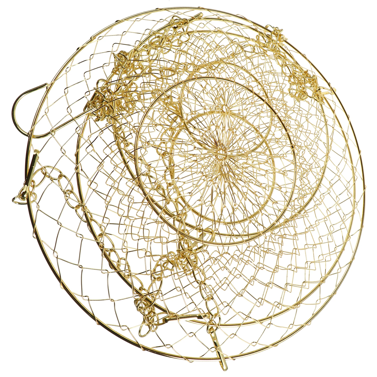 

1 set Iron Wire Fruit For Kitchen Storage Vegetable Organizer Flower Hanging Baskets Basket Hanging Basket Drain Rack