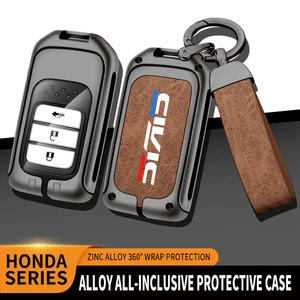 Túi trường hợp KEY KEY KEM KEY KEY cho Honda Civic Type R, Keychain xe hơi, Shell Key Key, Phụ kiện nội thất trang trí xe hơi, TPU 10 Chaves bán hàng chính Honda Type R - №9