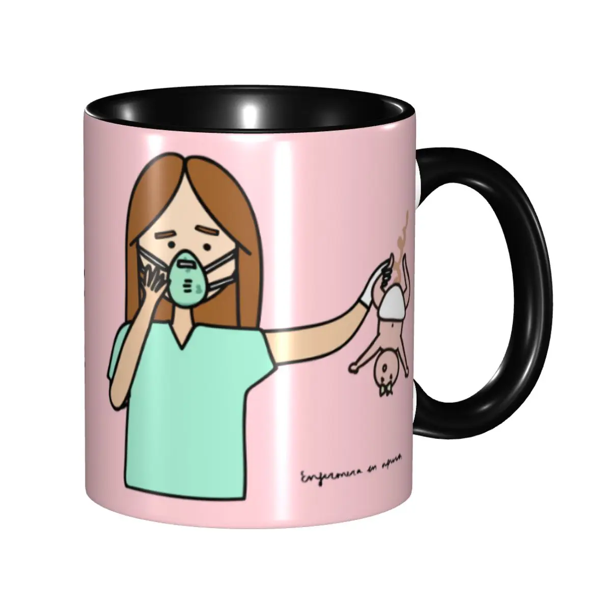 

DIY Enfermera En Apuros Doctor Nurse Medical Health Ceramic Mug Personalized Coffee Cups Creative Present