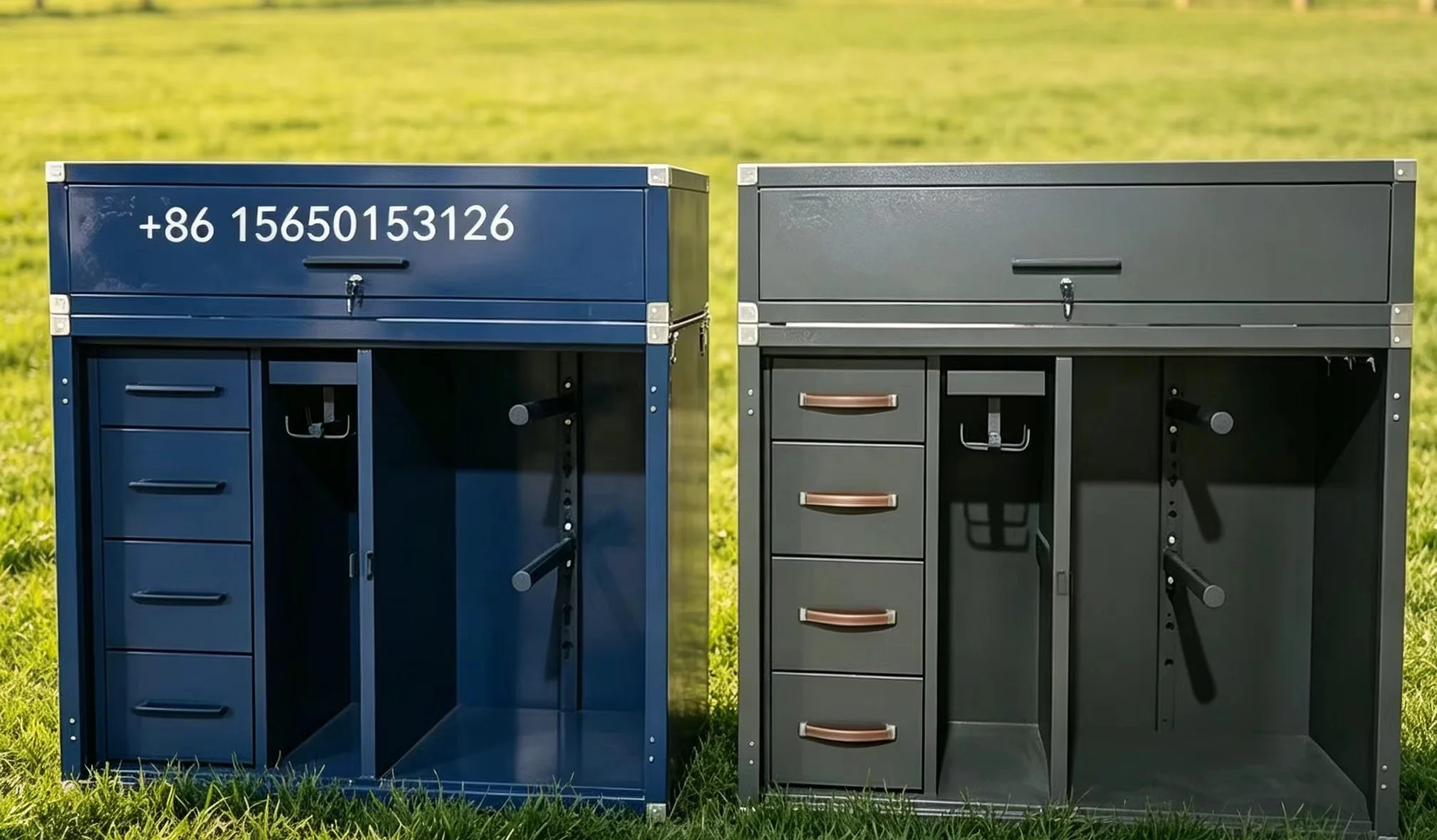 High Quality Customized Steel Horse Tack Box Portable Tack Trunk Locker Stable Cabinet Equestrian Lockers