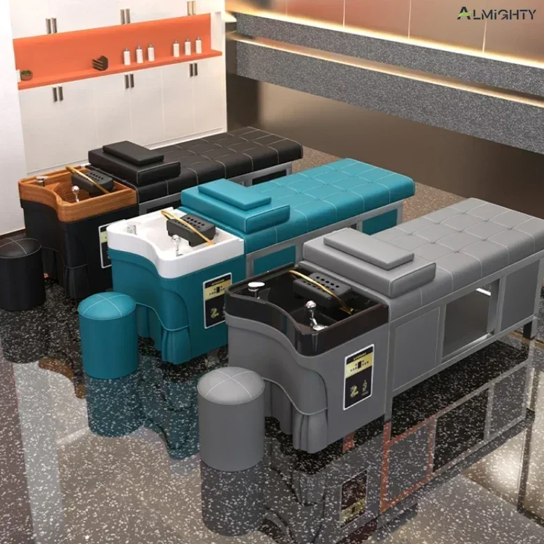 Beauty Salon Special Hairdressing Shampoo Bed: With Special Water Circulation Fumigation for Barbershops and Hair Salons.