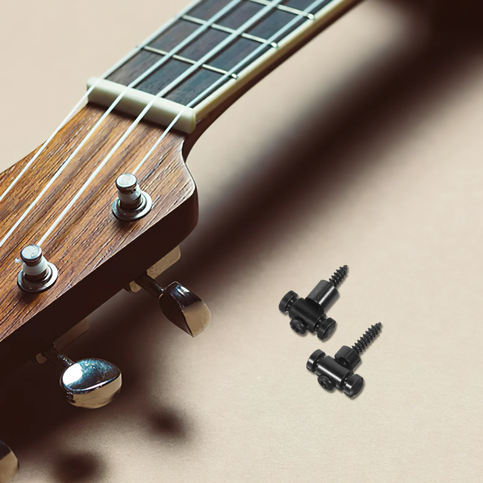 

2Pcs Guitar String Retainer Iron Headstock Stable Lock Press String Retainer Durable Useful Accessory for Electric Guitar