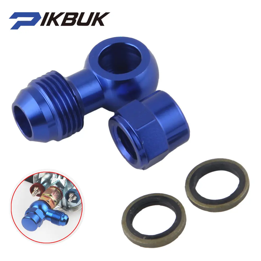 ALUMINUM 0580254044 Fuel Pump fitting Push On Outlet Banjo male an6 Fitting Adapter