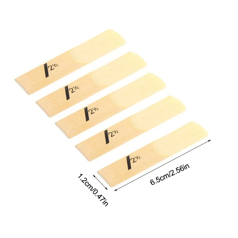 10pcs Bb Tone Clarinet Reed 1.5/2.0/2.5/3.0/3.5/4.0 Strength Traditional Reeds with Thinner Reed Tip & Unfiled Cut