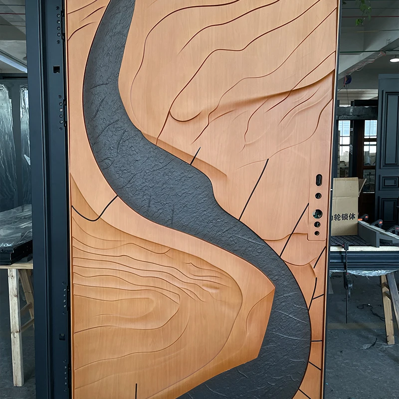 미니멀리스트 디자인 주택 현관문, 독특한 미니멀 스타일 출입문