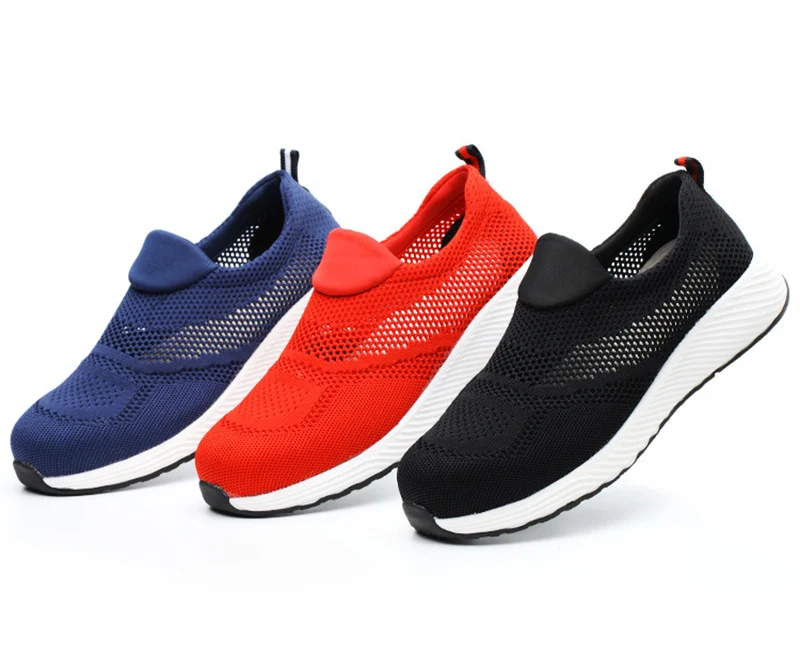 Sommer Leichte Arbeits Turnschuhe Stahl Kappe Männer Frauen Tennis Arbeit Sicherheits Schuhe Atmungsaktive Bau Schuhe Arbeit Stiefel Schuhe – Detail 4