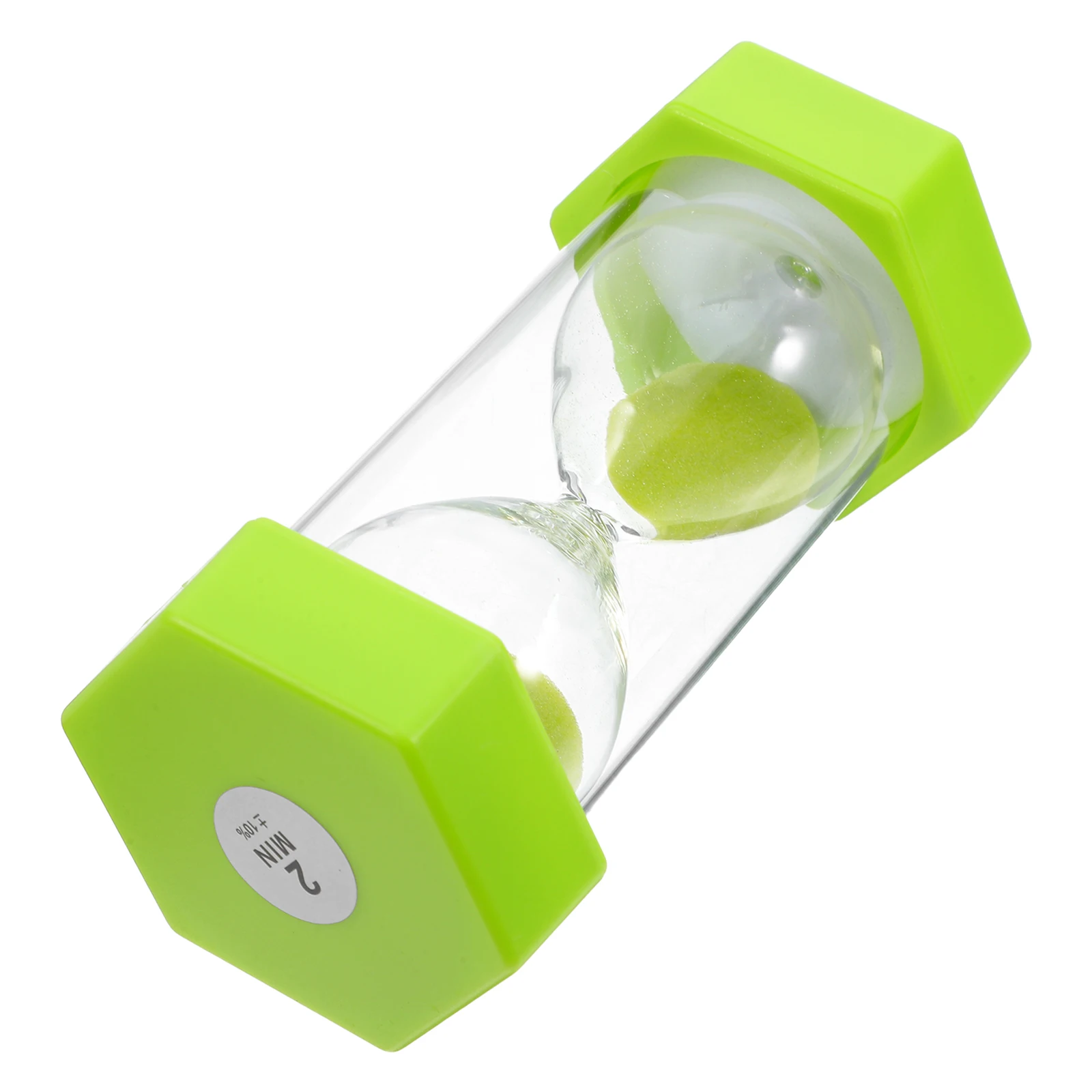 

Hexagon Light Green Sand Timer 2 Minute Hourglass for Office Meetings Cooking Games Management Mini Sand Clock Decor