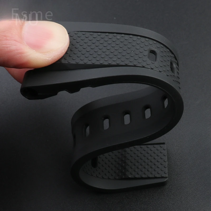 Черный ремешок для часов из силиконовой смолы 26x14 мм для Casio G-Shock, стальная серия в форме сердца, игольная пряжка, эргономичный дизайн, удобный на весь день