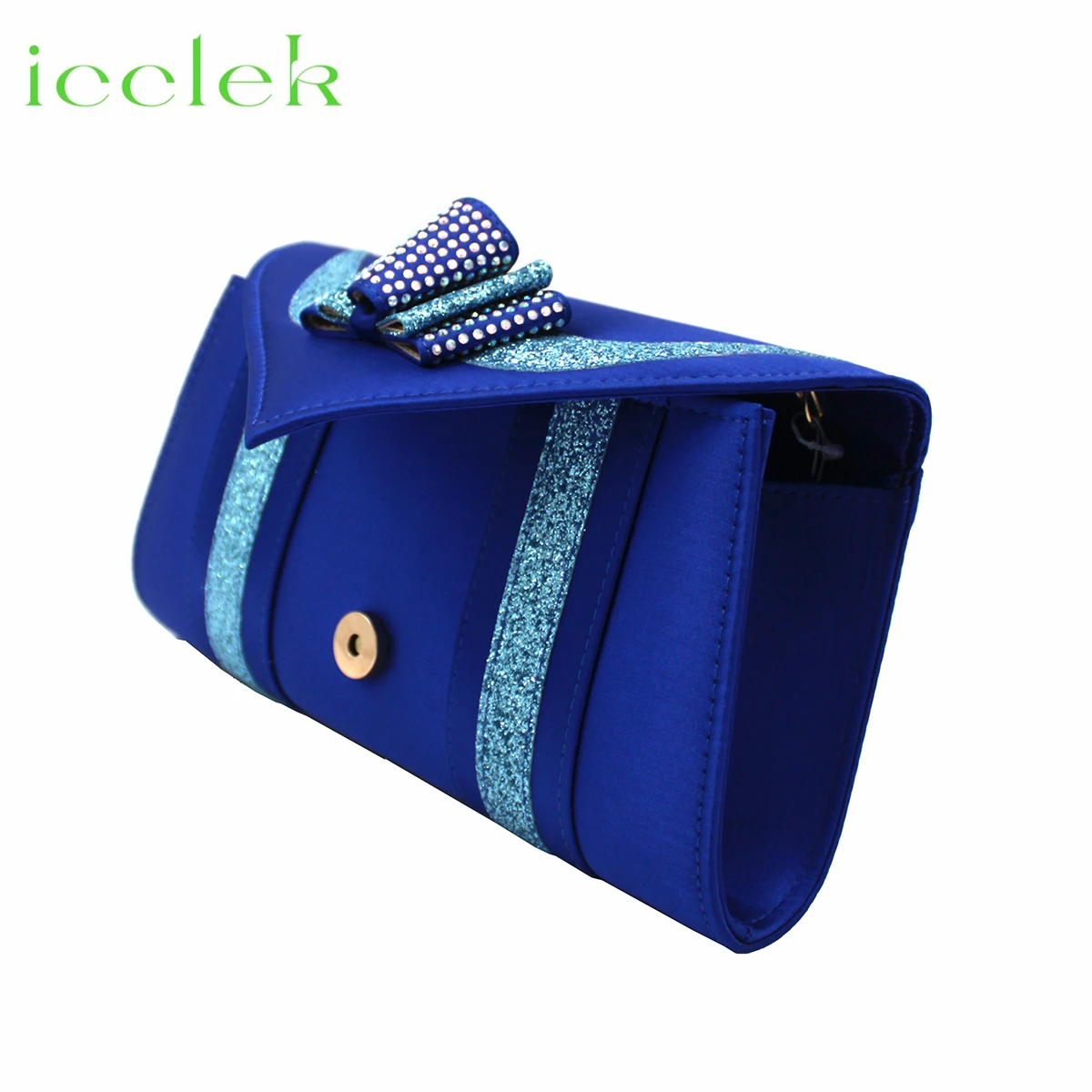 Royal Blue 2023 New Arrivals Fashionable African Women Shoes Matching Bag Set Comfortable Heels with Platform for Wedding Party