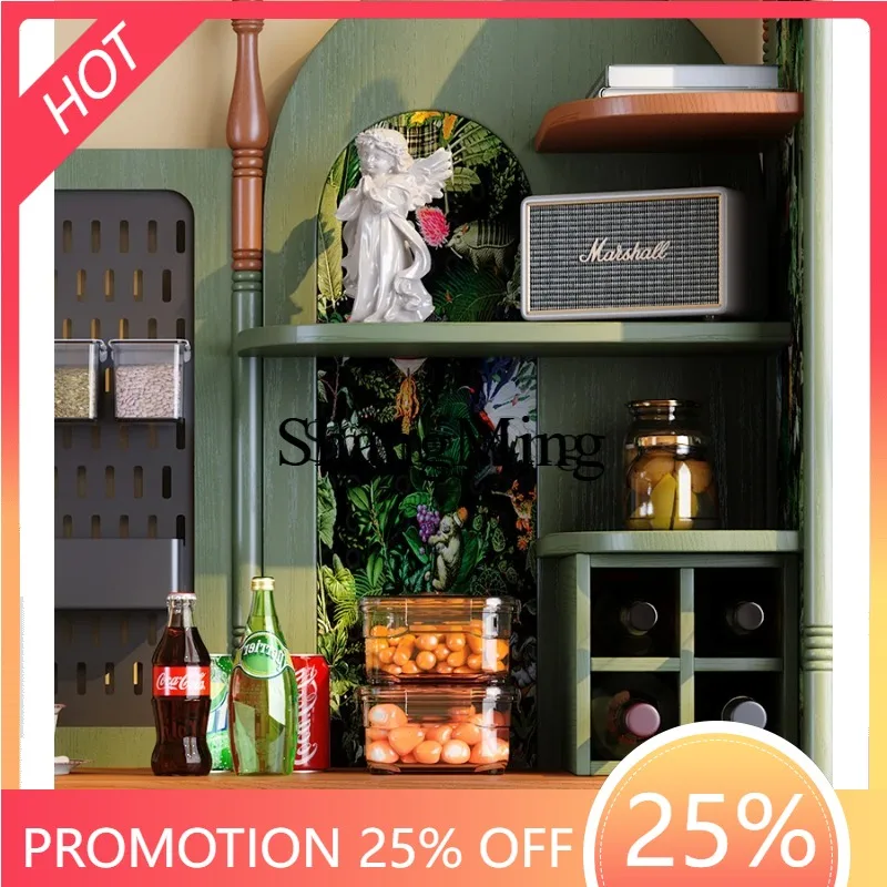 

CL corner dining side cabinet integrated against the wall living room retro corner shelf corner triangular cabinet