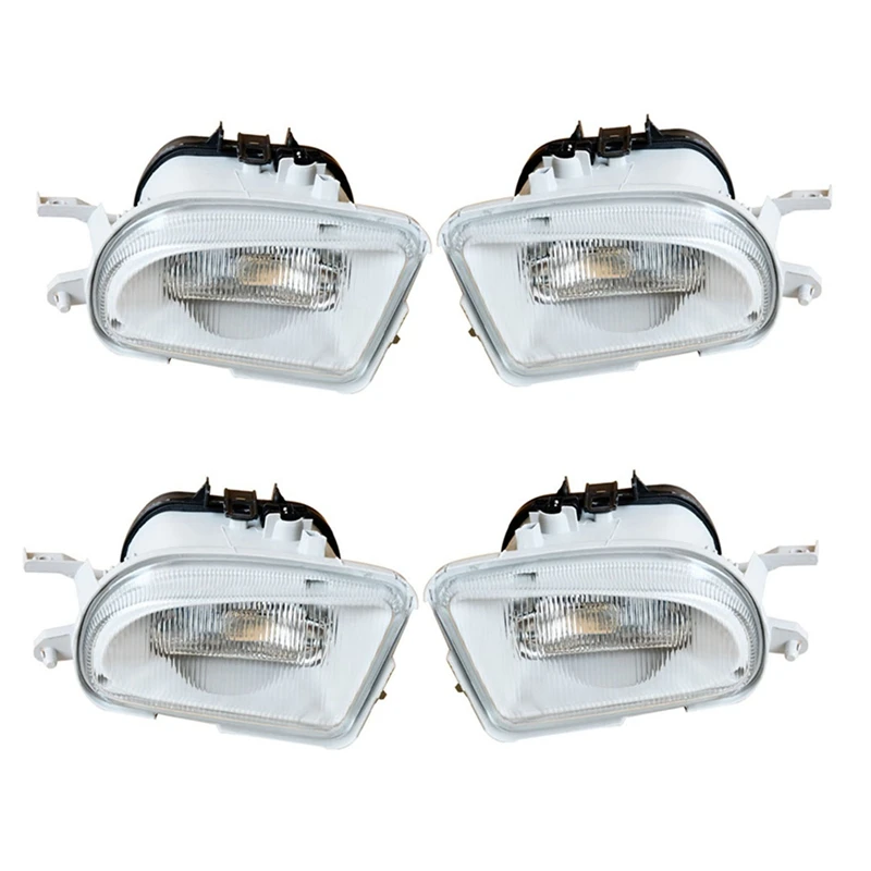 

4Pcs Car Front Fog Light Fog Lamp For Mercedes-Benz W210 E200 E220 E240 E280 E300 1708200156 1708200256