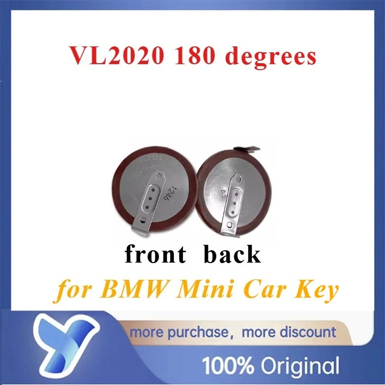 1pc VL2020 2020 VL2020/HFN Capacitor with Legs 180 Degrees for BMW Mini Car Key