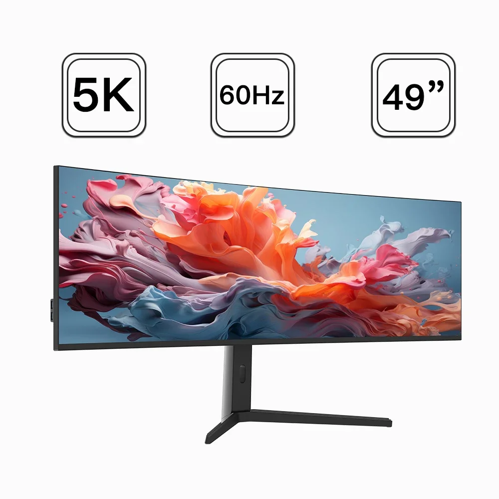 OEM 5k IPS 60HZ Curved 49 Inch Curved Monitor Ultra Wide Monitor De Pc Vertical Monitor