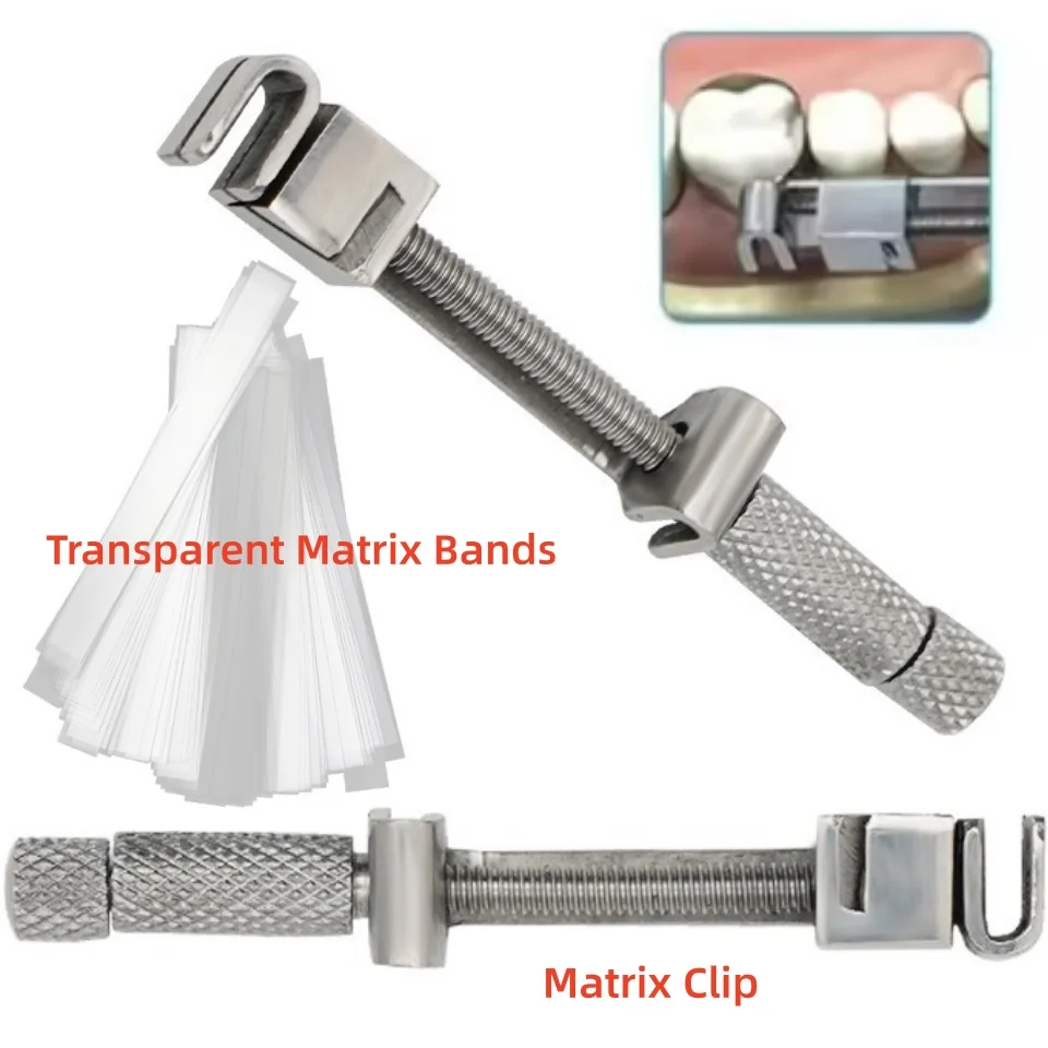 

5pcs Dental Matrix Retainer for Supporting Sectional Contoured Metal Tofflemire Matrices Stainless Steel Autoclaved
