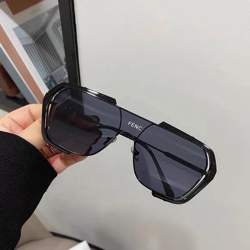 

Cyberpunk Oversized Square Sunglasses Fashion Protection Futuristic Design High Quality Statement Piece Unconventional Eyewear