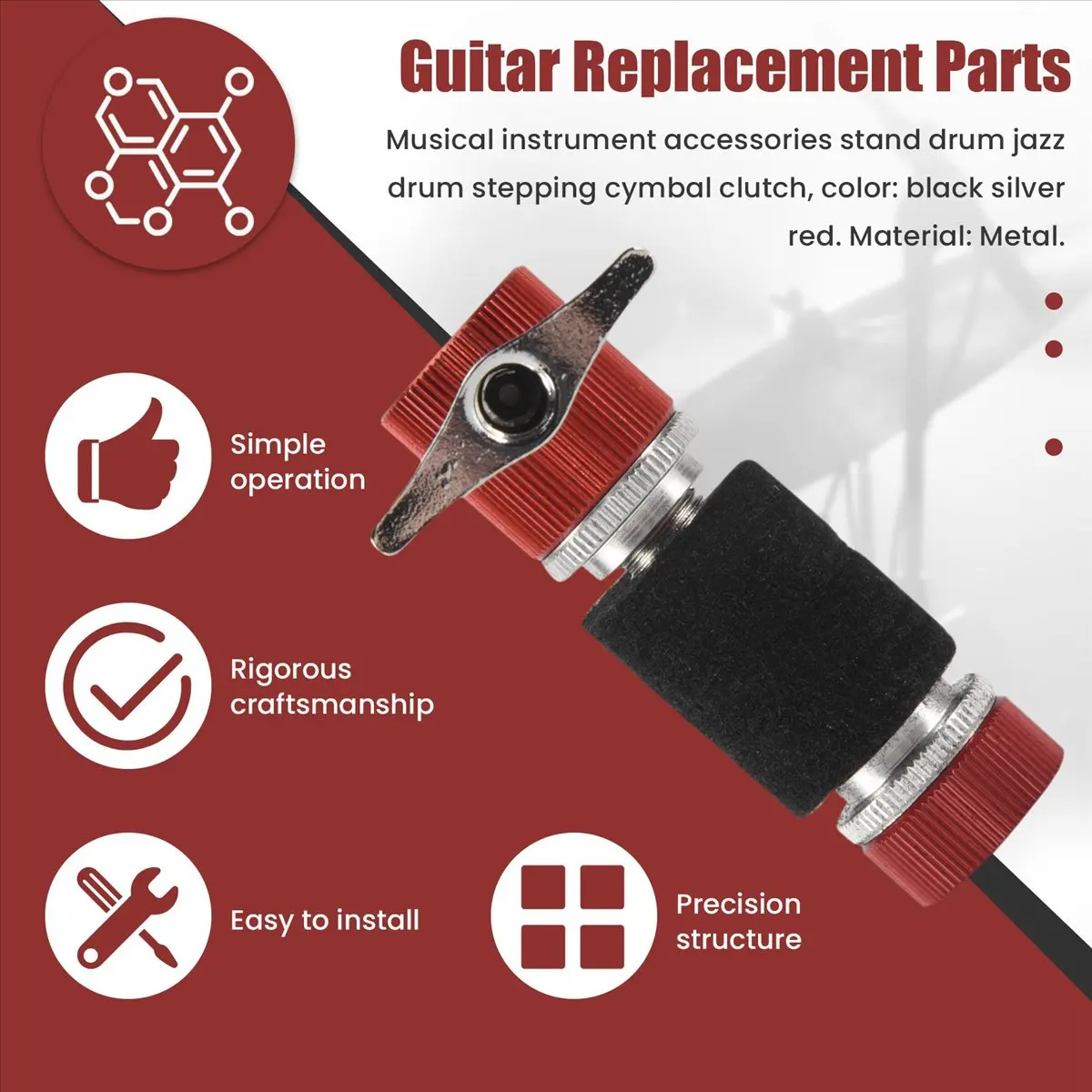 New Arrival Fashion Universal Alloy Hi-Hat Clutch for Hi Hat Cymbal Stand Jazz Drum Part