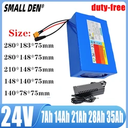 24v 7Ah 14Ah 21Ah 28Ah 35Ah 2024 LiFePO4 Battery Pack 8S-32700 with BMS for Scooter Wheelchair Lawnmower Solar Battery + Charger