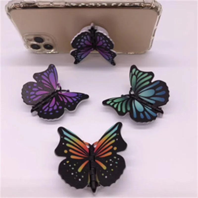 1 шт. Красочный Рисунок бабочка фотодержатель складной тянущийся кронштейн Сделай Сам вращающаяся фотография с наклейкой