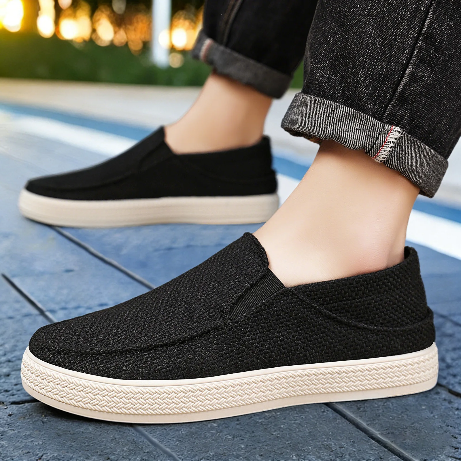 

Men's shoes casual shoes comfortable old cloth shoes men's versatile single shoes s t-soled breathable board shoes