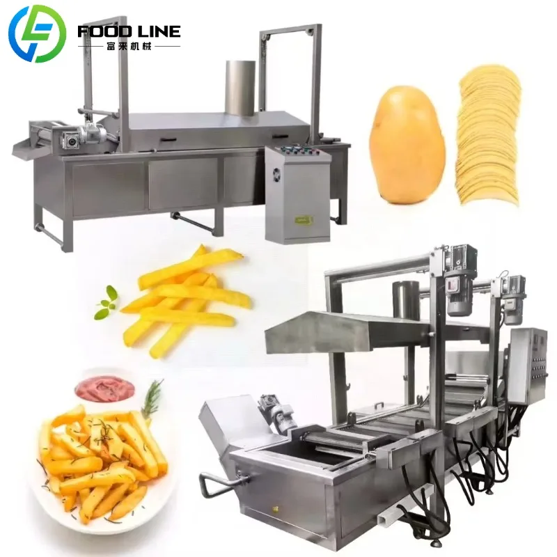 

Frozen French Fries Machinery 100kgh Semi Automatic French Fried Production Line Frozen French Fries Production Line