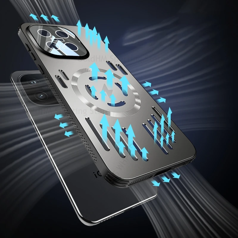 Cooling Heat Dissipation Magnetic Case For vivo iQOO 15 13 12 Pro