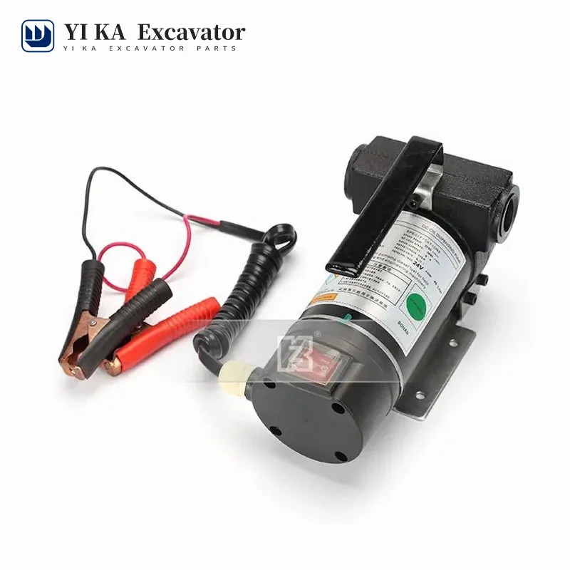 Portable forward and reverse electric self priming refueling pump for diesel 12V24V suction pump pumping machine excavator