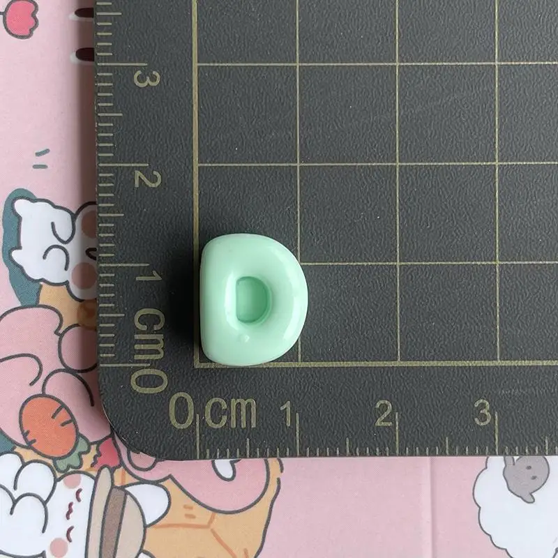 Harz-Alphabet-Buchstabenanhänger 26 Stück Niedliches Pastell-Bubble-Design Komplettes A-Z-Set für DIY-Bastelkurse Schmuckherstellung Aktivitäten – Detail 9