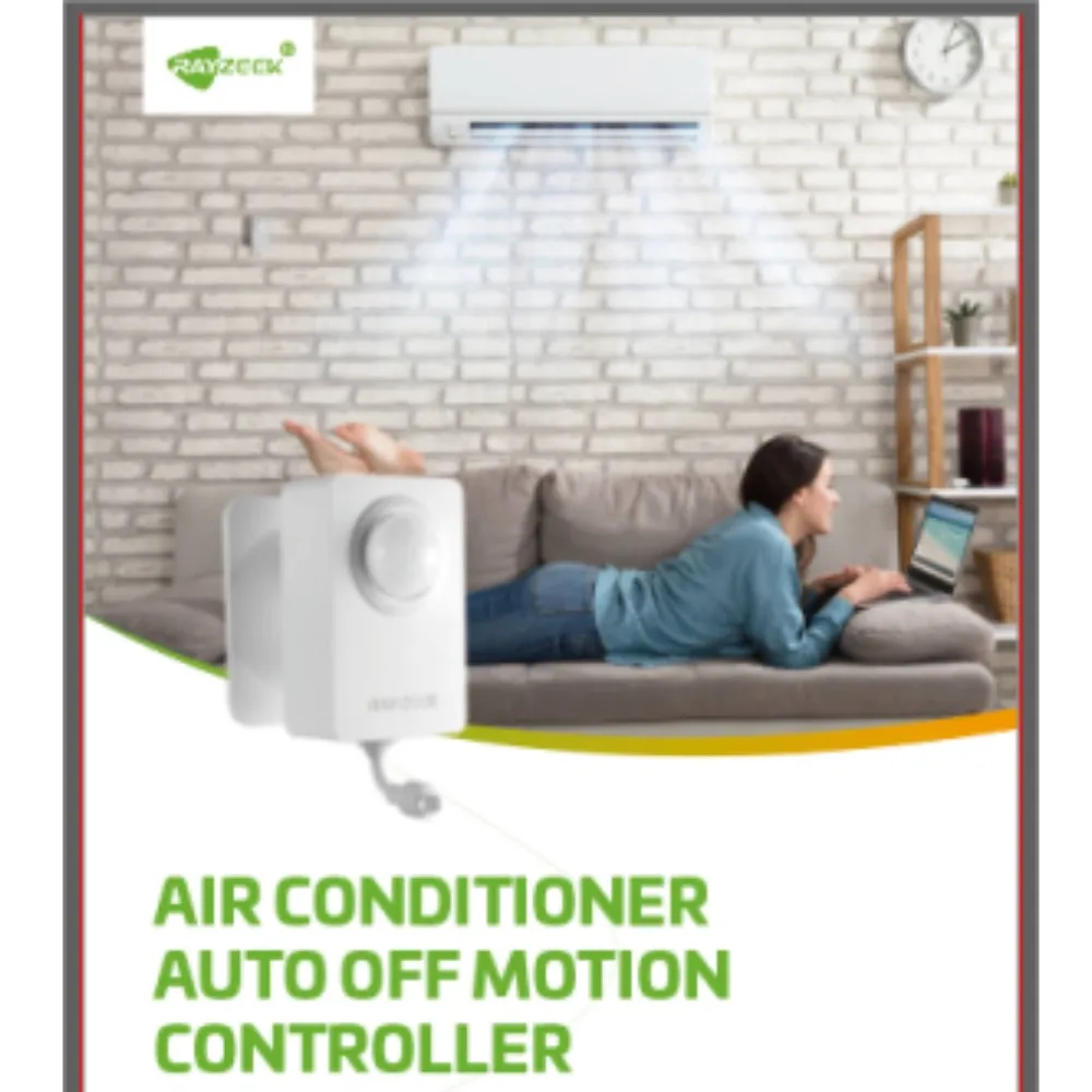 Pengontrol AC Nirkabel Otomatis Mati Rayzeek RZ050 Bertenaga Baterai Sensor Pendingin Udara